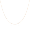 9 Karat Roségold Diamond Cut Curb Kette 16 - 20 Zoll