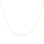 9 Karat Roségold Diamond Cut Curb Kette 16 - 20 Zoll