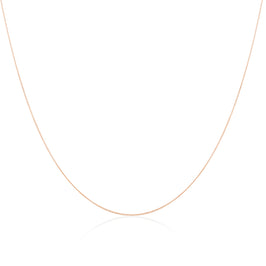 9 Karat Roségold Diamond Cut Curb Kette 16 - 20 Zoll