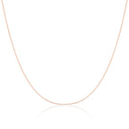 9 Karat Roségold-Panzerkette mit Diamantschliff