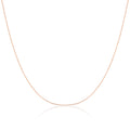 9 Karat Roségold-Panzerkette mit Diamantschliff