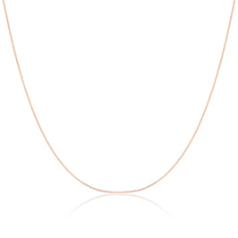 9 Karat Roségold-Panzerkette mit Diamantschliff