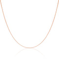 9 Karat Roségold Diamond Cut Curb Kette 16 - 20 Zoll