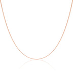 9 Karat Roségold Diamond Cut Curb Kette 16 - 20 Zoll