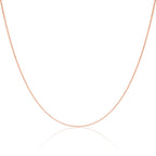 9 Karat Roségold Diamond Cut Curb Kette 16 - 20 Zoll