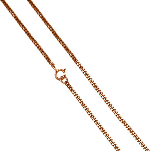9 Karat Roségold-Panzerkette mit Diamantschliff