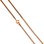 9 Karat Roségold-Panzerkette mit Diamantschliff