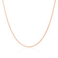 9 Karat Roségold-Panzerkette mit Diamantschliff