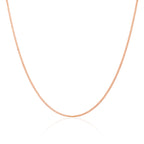 9 Karat Roségold-Panzerkette mit Diamantschliff