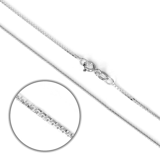 Sterlingsilber Kasten Kette