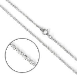 Sterlingsilber Prince of Wales Kette 16 -24 Zoll