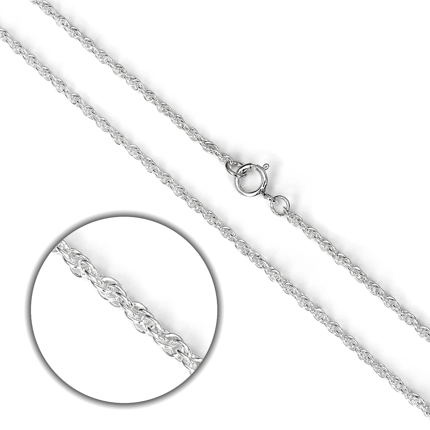 Sterlingsilber Prince of Wales Kette 16 -24 Zoll