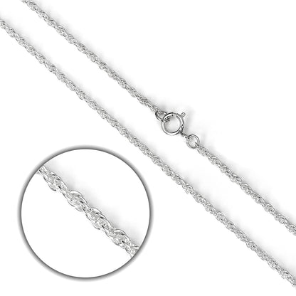 Sterling Silber Prince of Wales Kette 16 -24 Zoll