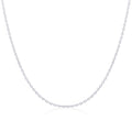 Diamantierte feine Ankerkette aus Sterlingsilber, 40 - 45 cm