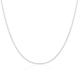 Kette aus Sterlingsilber mit Diamantschliff, 16–18 Zoll