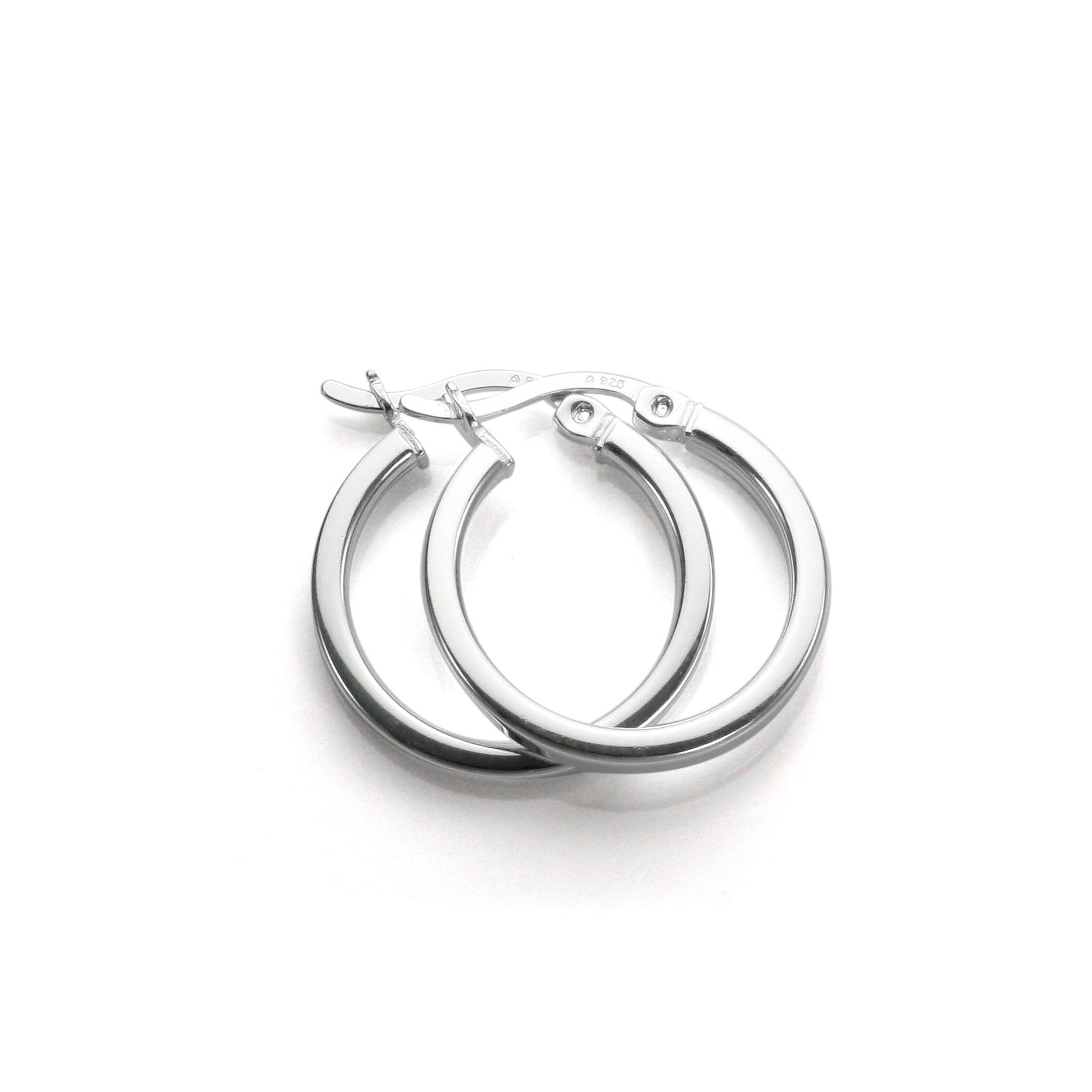 Sterlingsilber 2 mm Quadratische Ohrringe
