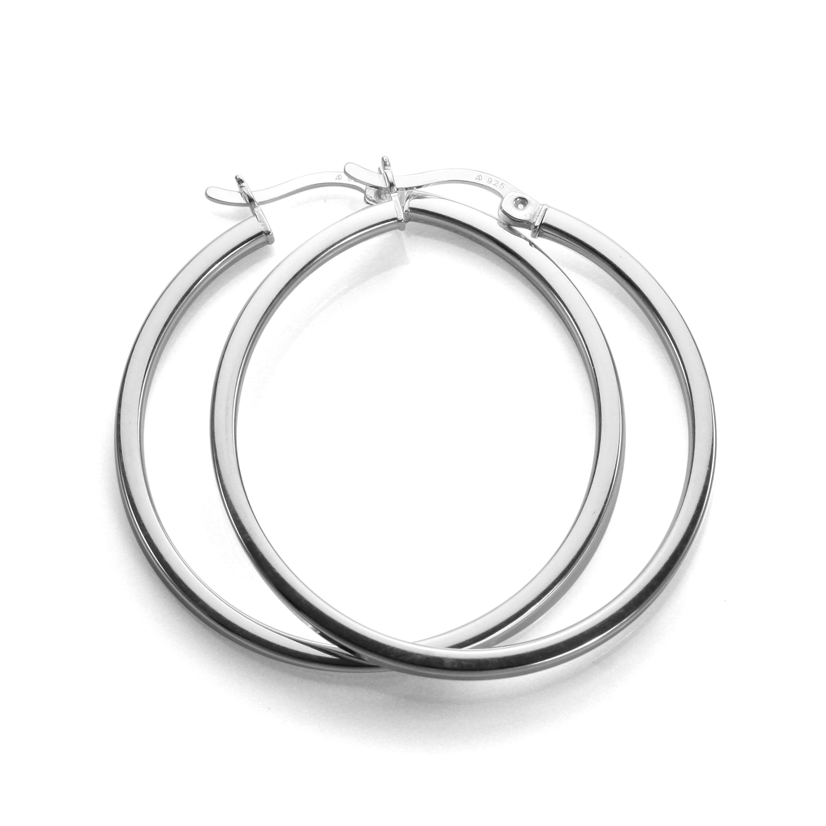 Sterlingsilber 2 mm Quadratische Ohrringe