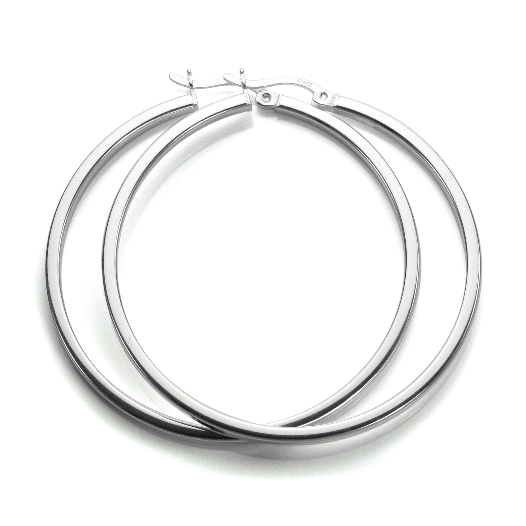 Sterlingsilber 2 mm Quadratische Ohrringe