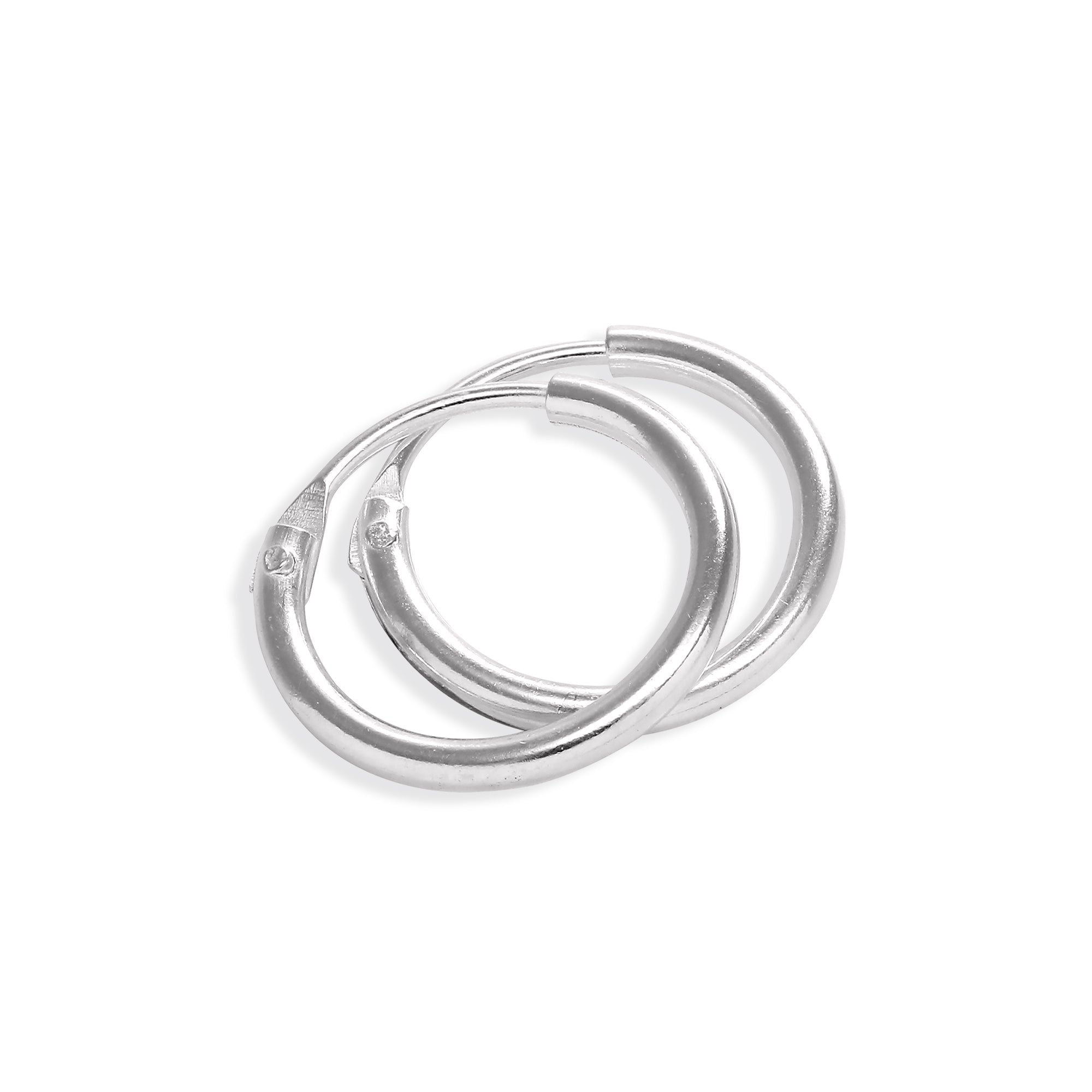 Sterlingsilber Reif-Ohrringe