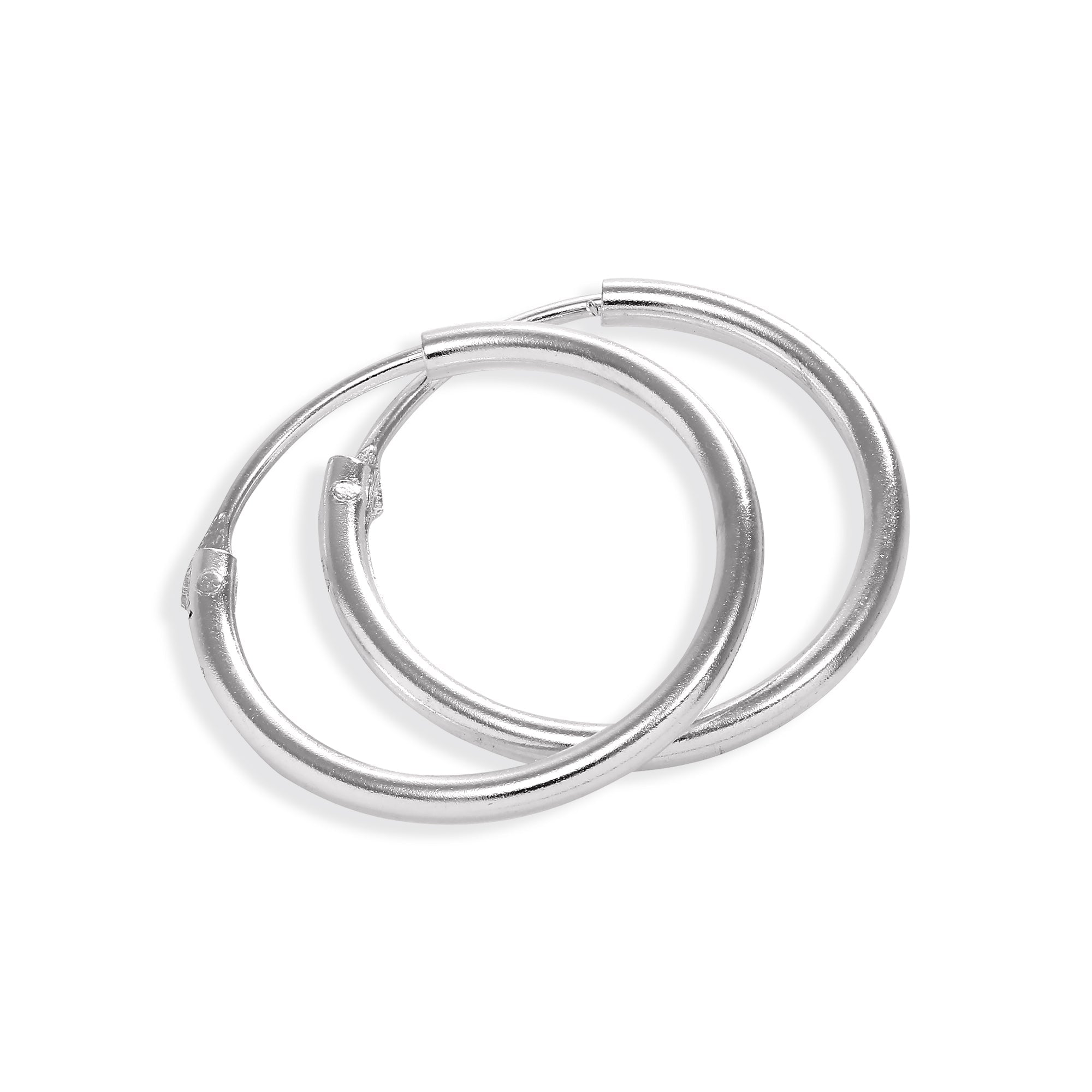 Sterlingsilber Reif-Ohrringe