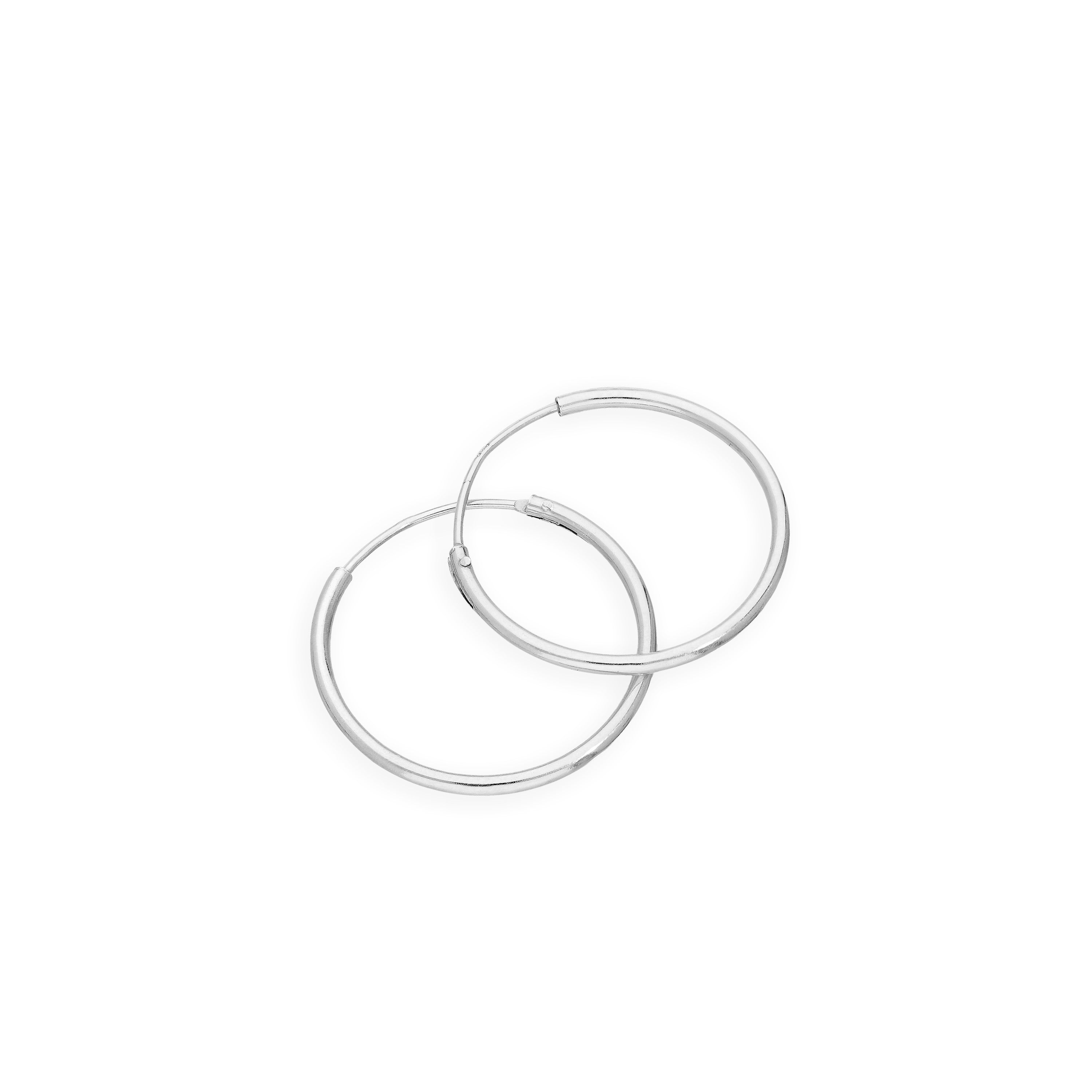 Sterlingsilber Reif-Ohrringe