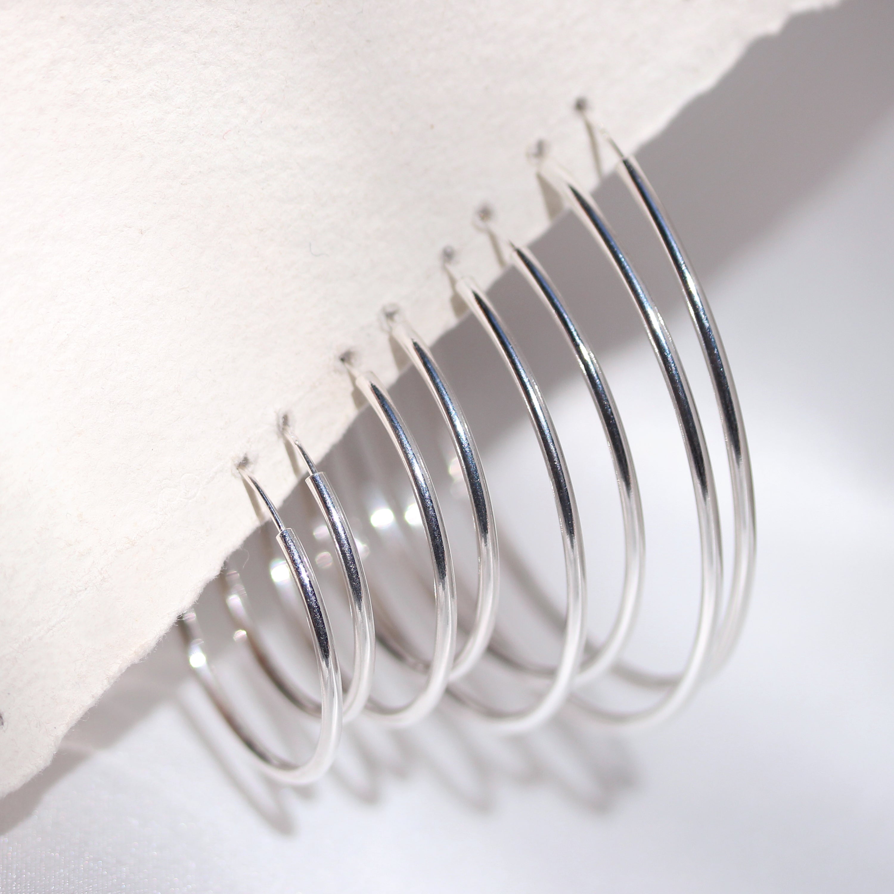 Sterlingsilber 1,5 mm Ohrringe