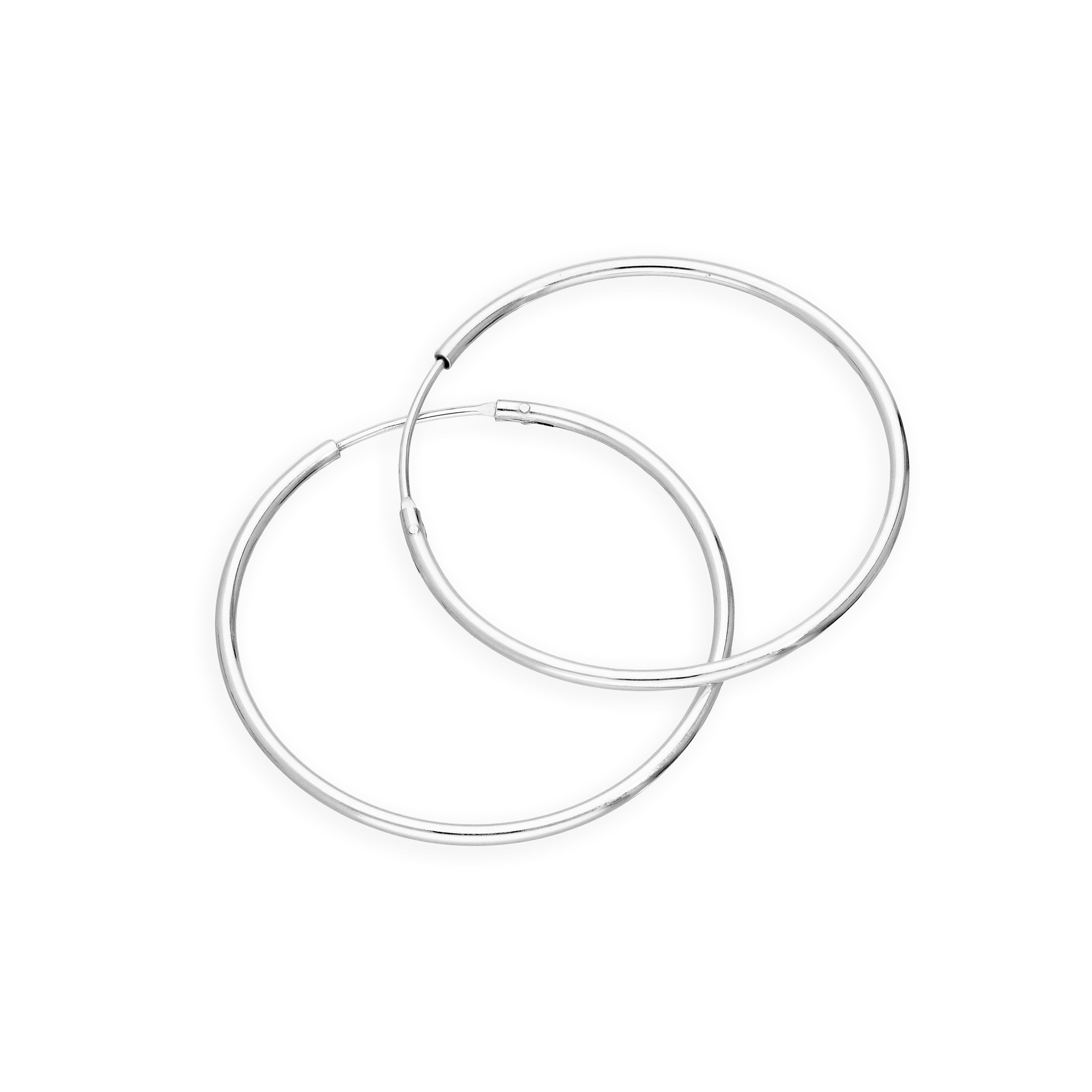 Sterlingsilber Reif-Ohrringe
