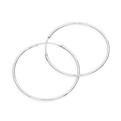 Sterling Silber Reif-Ohrringe