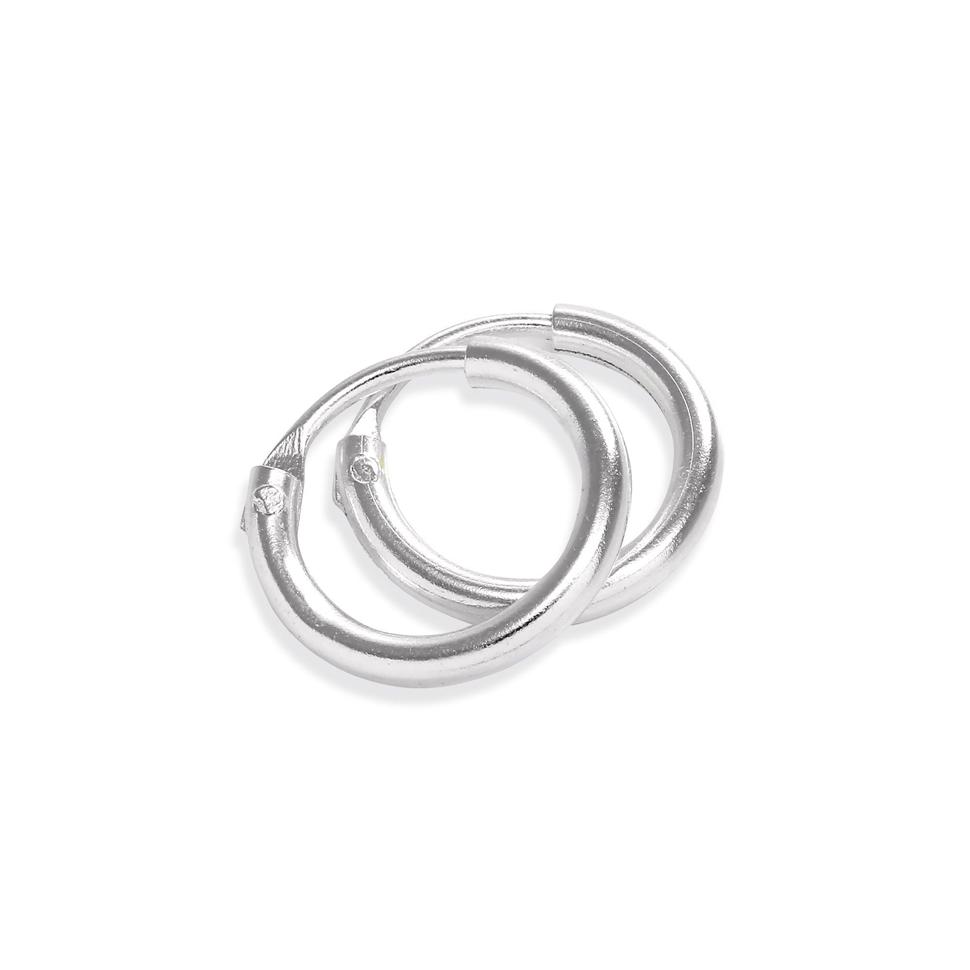 Sterlingsilber Reif-Ohrringe