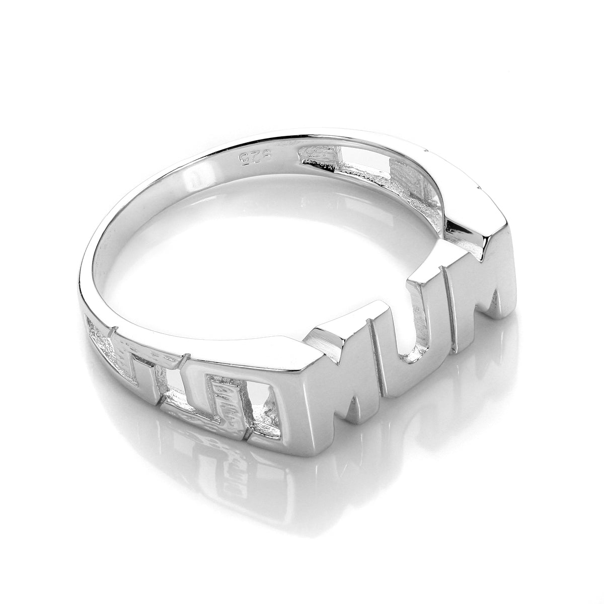 Sterlingsilber 'Mum' Ring