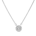 Sterlingsilber & CZ Kristall Teufelsauge Halskette