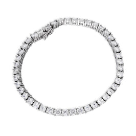 Sterlingsilber & Klar CZ Kristall Tennis Armband