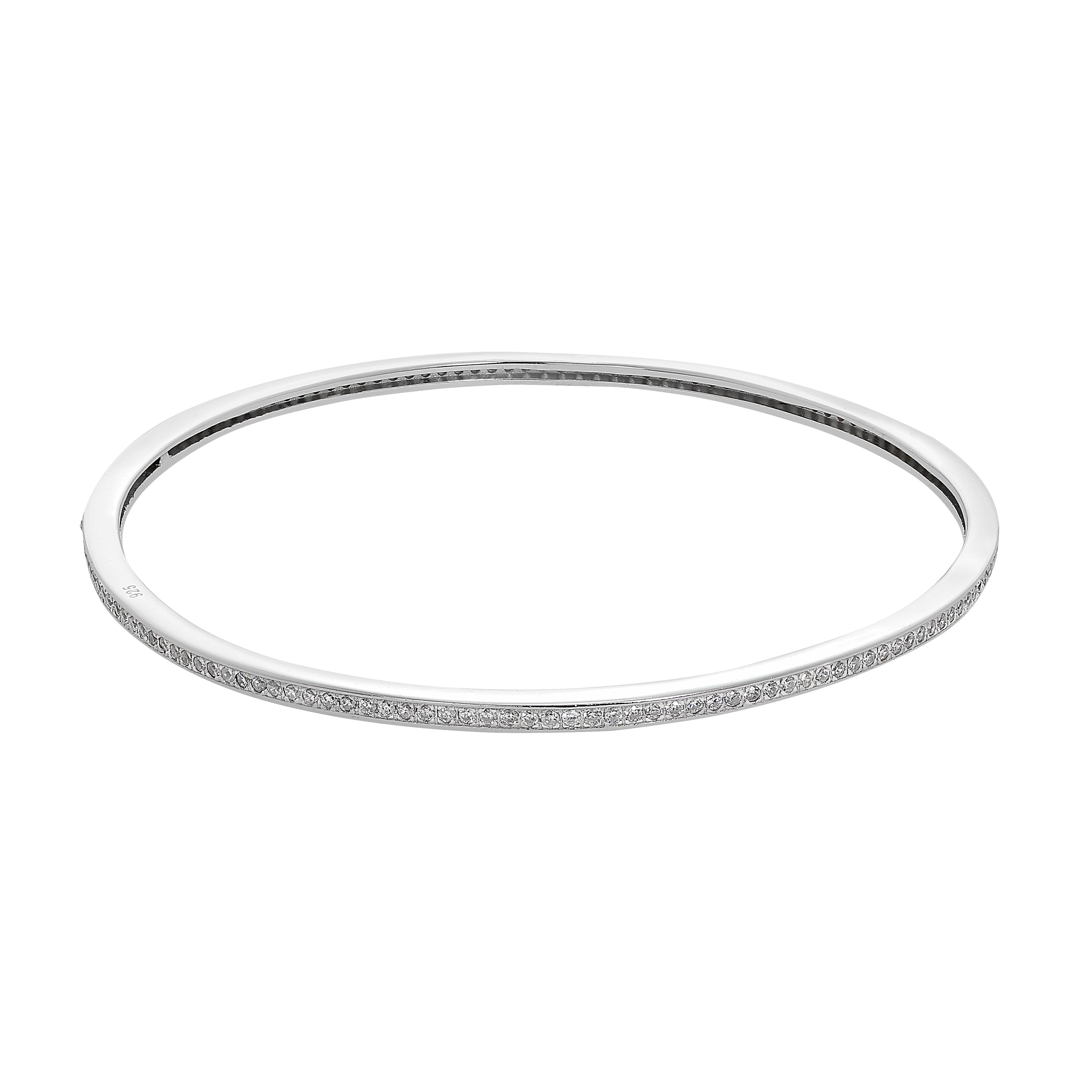 Sterlingsilber & CZ Kristall Armreif