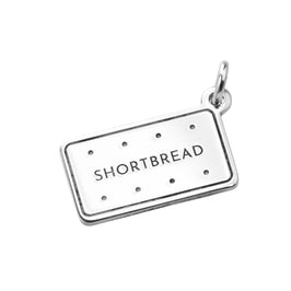 Personalisierter Sterlingsilber-Charm im klassischen Keks-Design