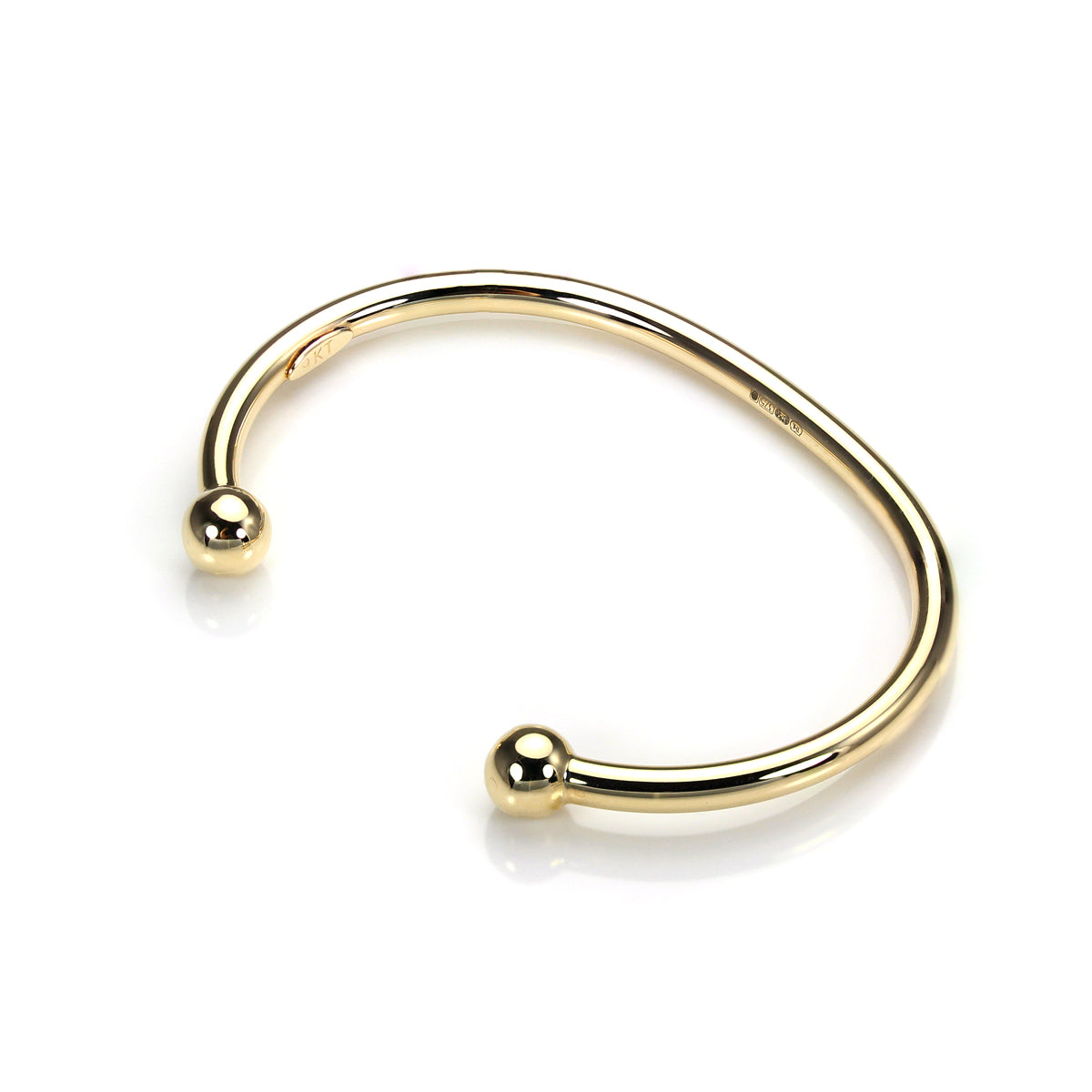 9 Karat Gold Säugling Torque Armreif