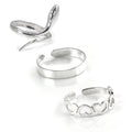 Sterlingsilber Sommer Zehenringe Satz