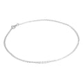 Sterlingsilber 1 mm Flach Kabel 25,5 cm Doppelkette Fußkette