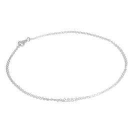Sterlingsilber 1 mm Flach Kabel 25,5 cm Doppelkette Fußkette
