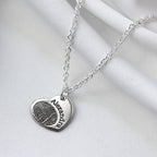 Personalisierter Herzanhänger aus Sterlingsilber mit Fingerabdruck