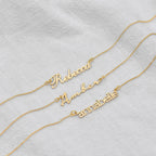 Personalisierte Sterlingsilber Namenshalskette