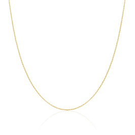 9 Karat Gold Lightweight Diamond Cut Belcher Kette 40 - 50 cm