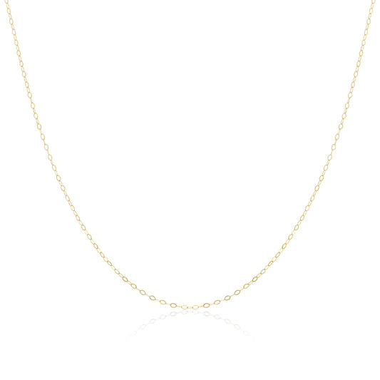 9ct Gold Lightweight Trace Chain 16 - 20 Inches