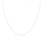 Kordelkette aus 9 Karat Gold, 40 - 45 cm