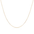 Diamantierte Schlangenkette aus 9 Karat Gold, 1 mm, 40 - 45 cm