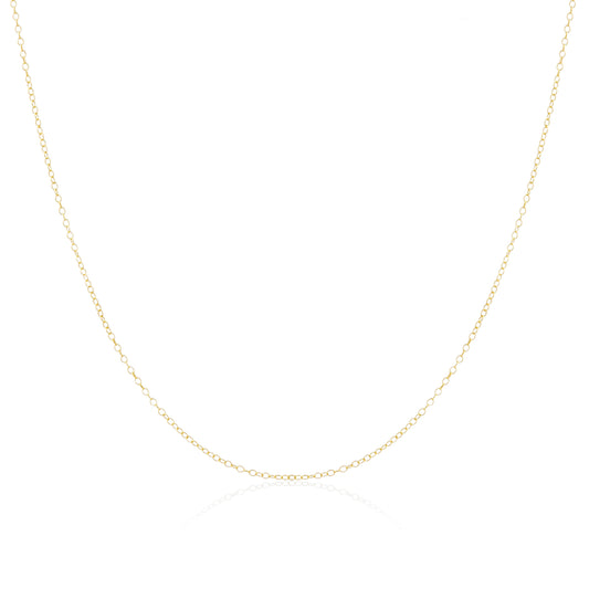Trace-Kette aus 9 Karat Gold, 16–20 Zoll