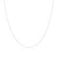 9 Karat Weißgold Fein Belcher Kette 40,5 - 51 cm
