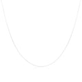 9 Karat Weißgold Diamond Cut Curb Kette 16 - 18 Zoll