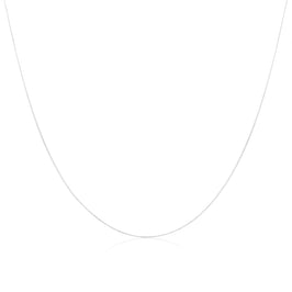 9 Karat Weißgold Diamond Cut Curb Kette 16 - 18 Zoll