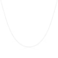 9 Karat Weißgold Spurenkette 45,5 - 56 cm