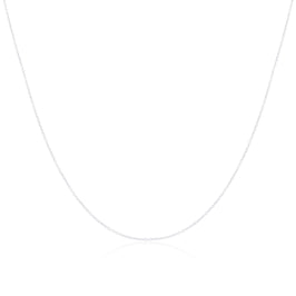 9 Karat Weißgold Spurenkette 45,5 - 56 cm